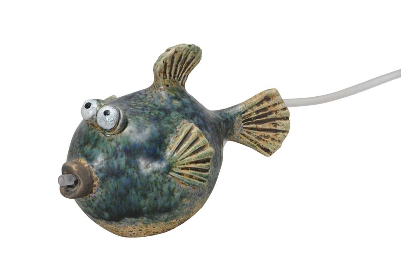 Wasserspeier Fisch Frido inkl. Pumpe - Höhe 13 cm