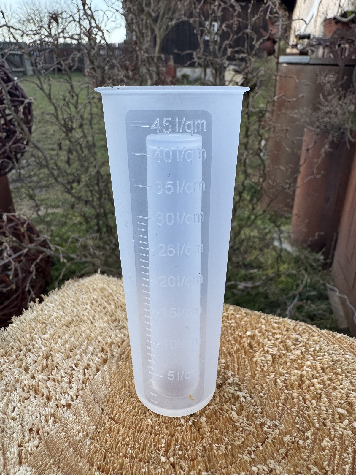 Regenmesser aus Silikon - Höhe 12 cm