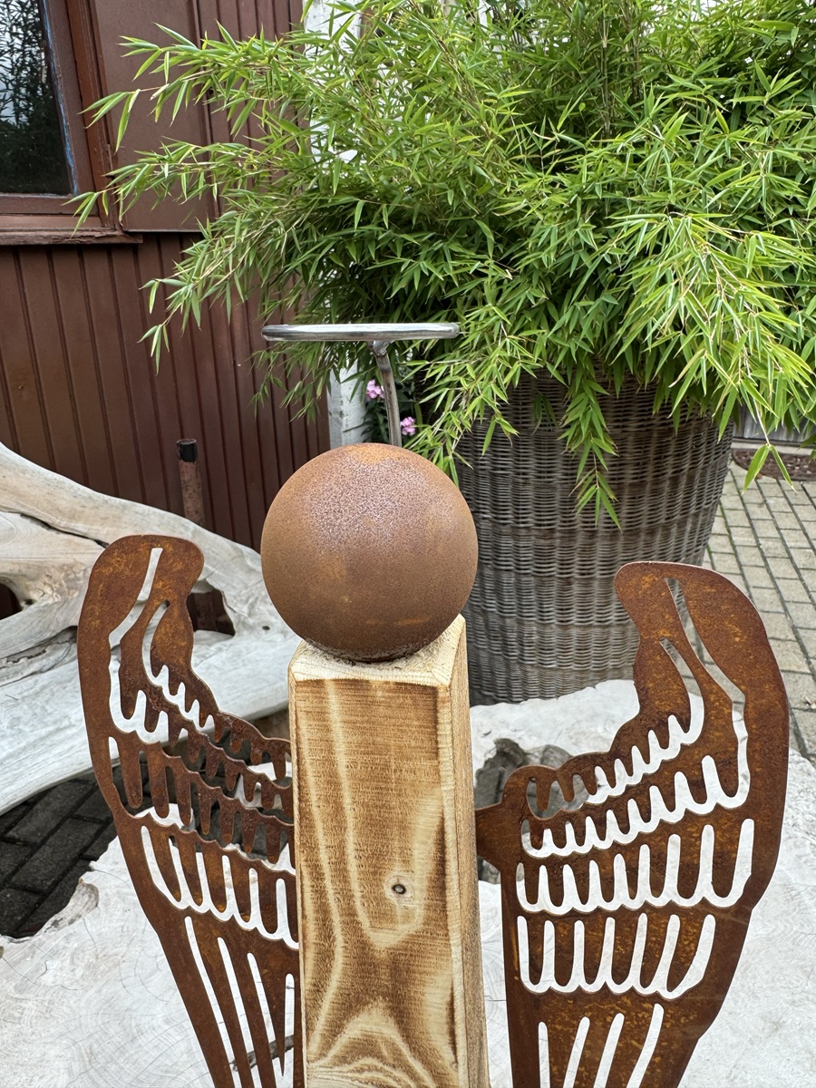 Edelrost / Fichtenholz Engel Anna - Höhe ca. 65 cm