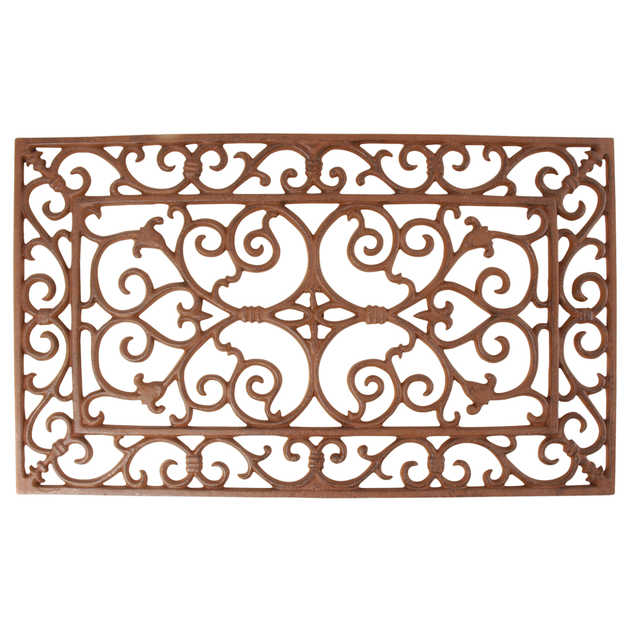 Gusseisen Türmatte rechteckig klein - Länge 58,2 cm