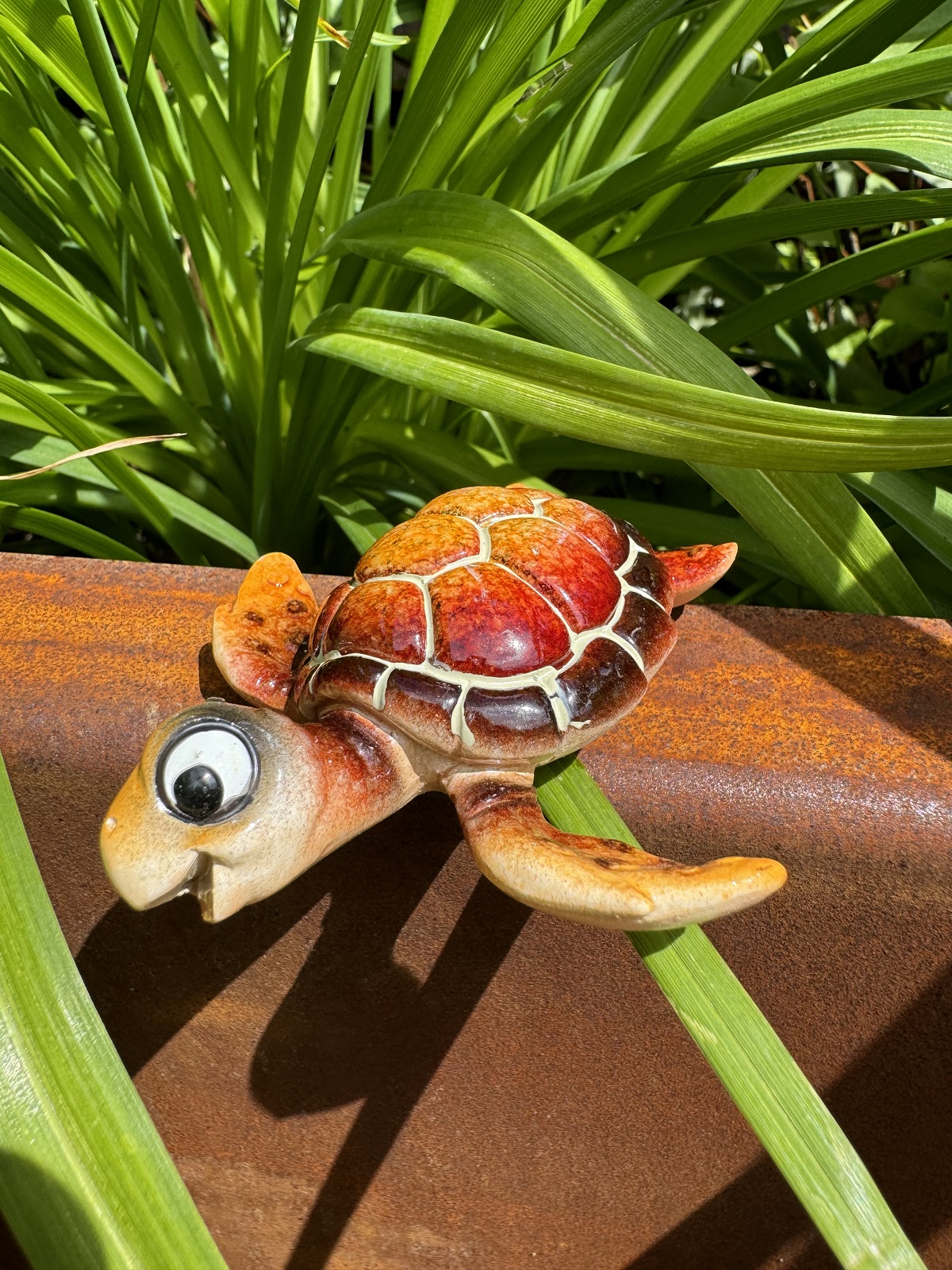 Magnet Schildkröte Harry rot - Länge 8 cm
