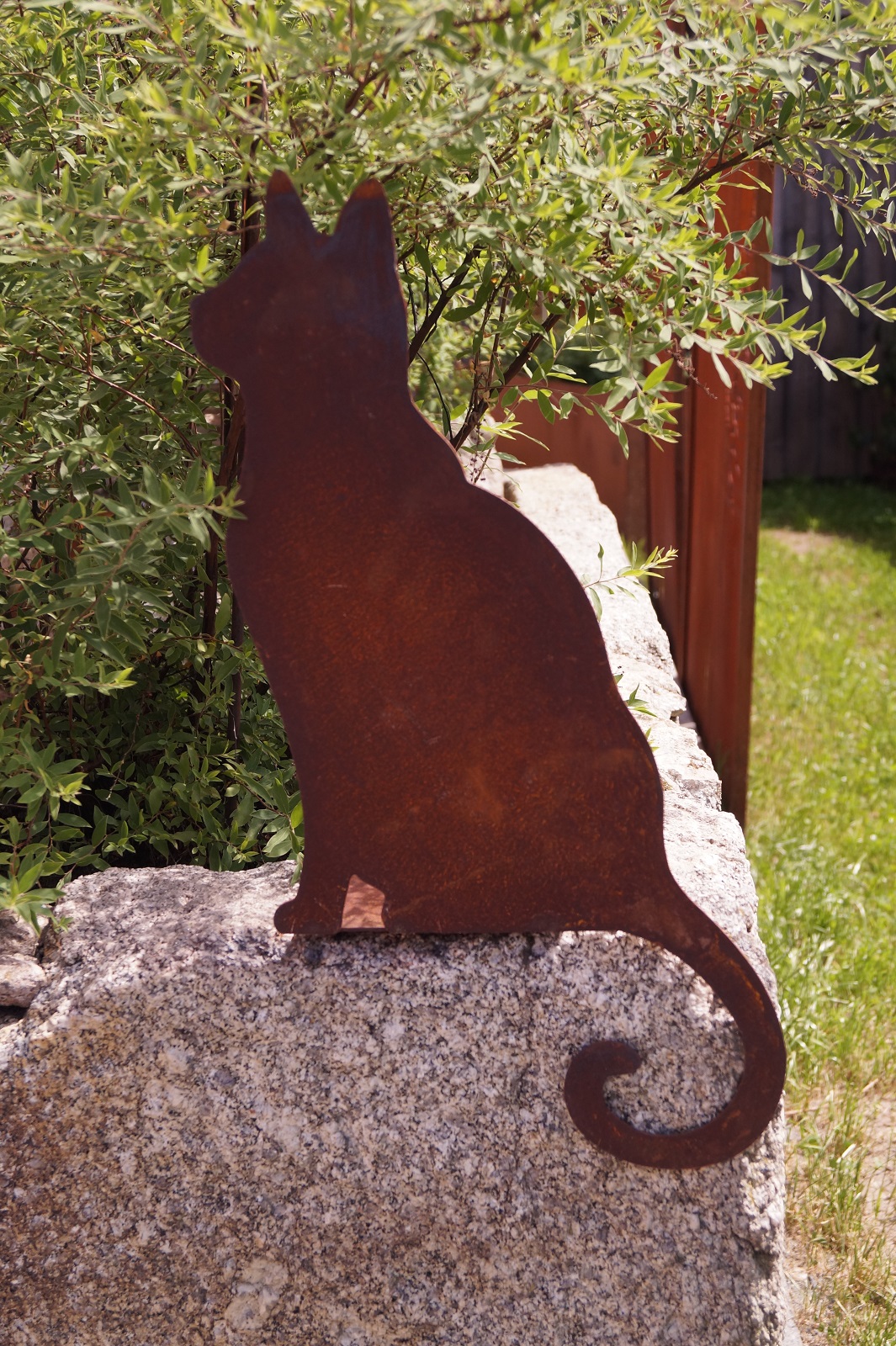 Edelrost Kanten Katze Fridolin - Höhe 55 cm