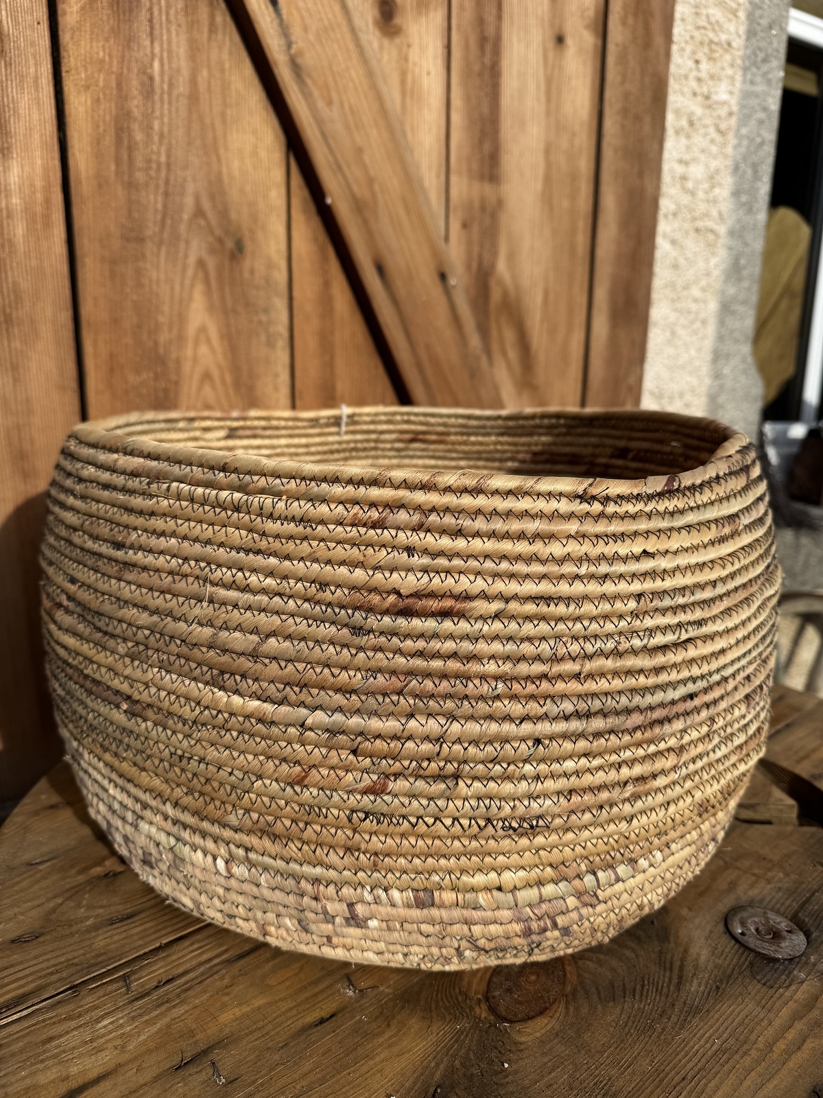 Wasserhyacinthe Korb klein runde Form - Durchmesser 34 cm