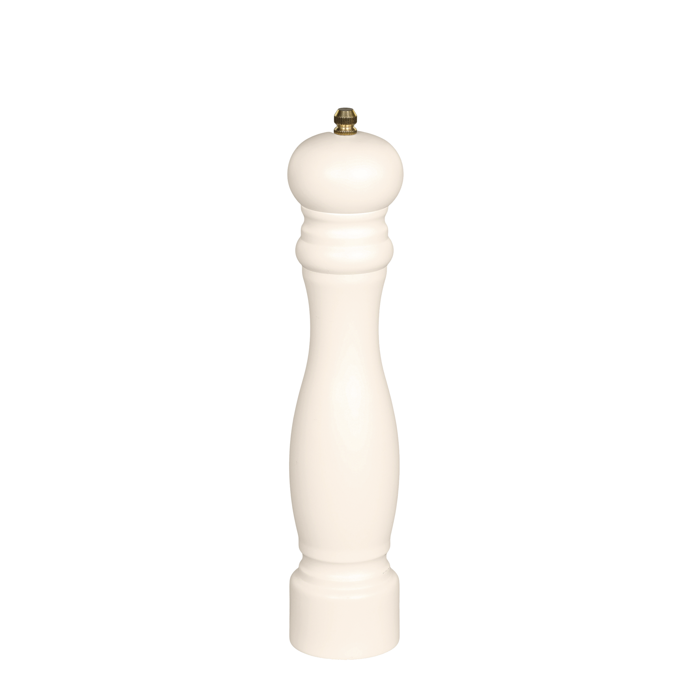 Salz/Pfeffermühle groß mit Keramikmahlwerk creme - Höhe 26 cm