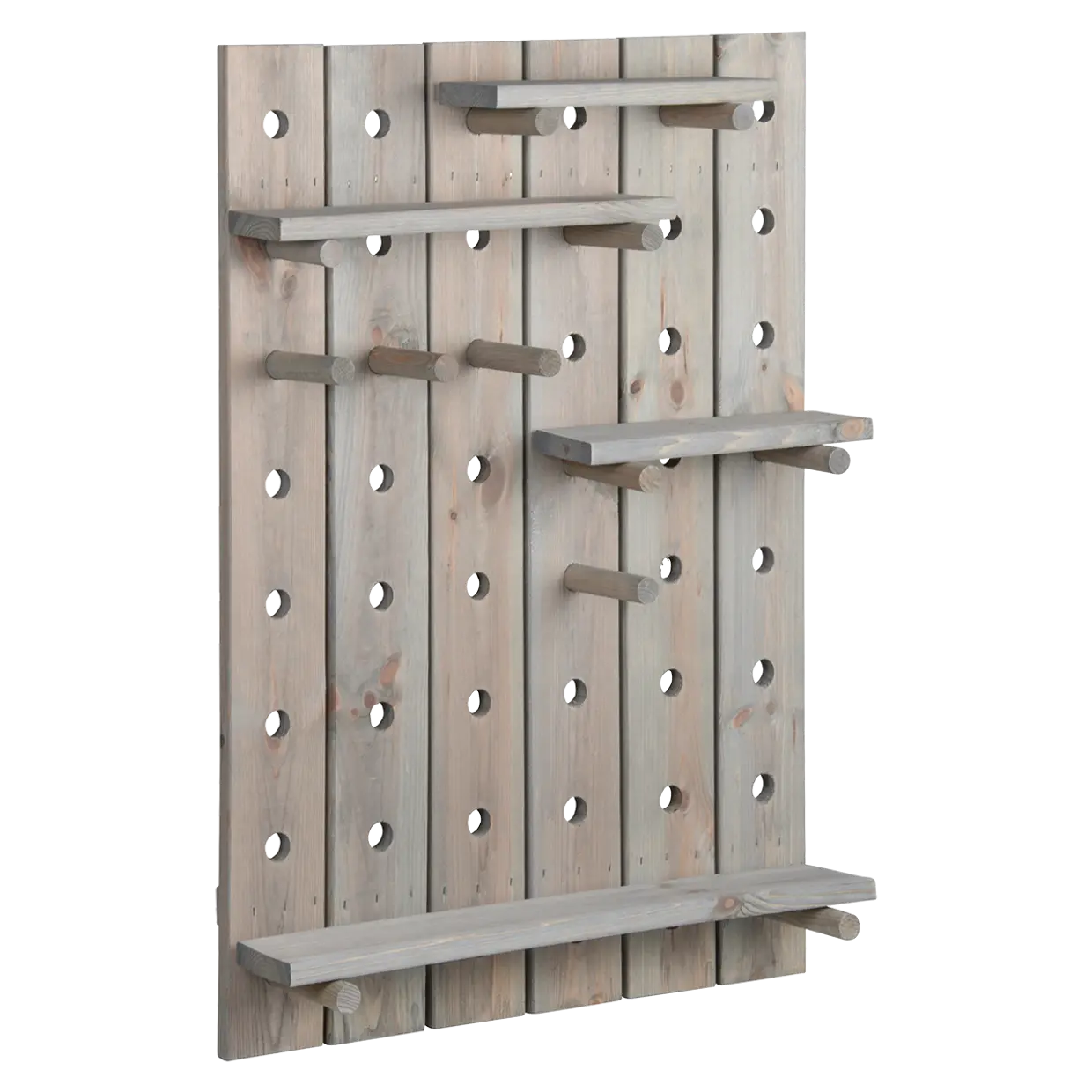 Holz Steckbrett für die Wand - Höhe 78 cm