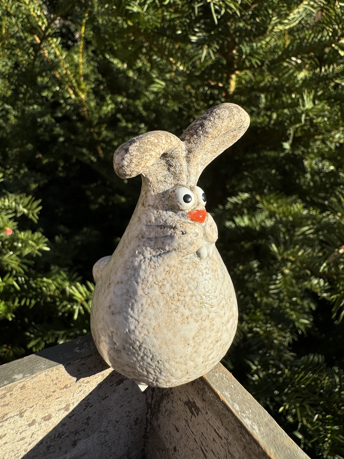 Keramik Mini Hase Hubert - Höhe 7,2 cm
