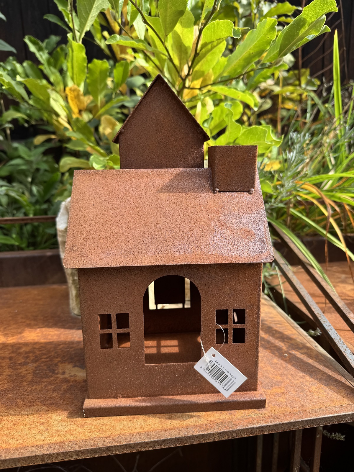 Edelrost Lichthaus Landsitz - Höhe 30 cm
