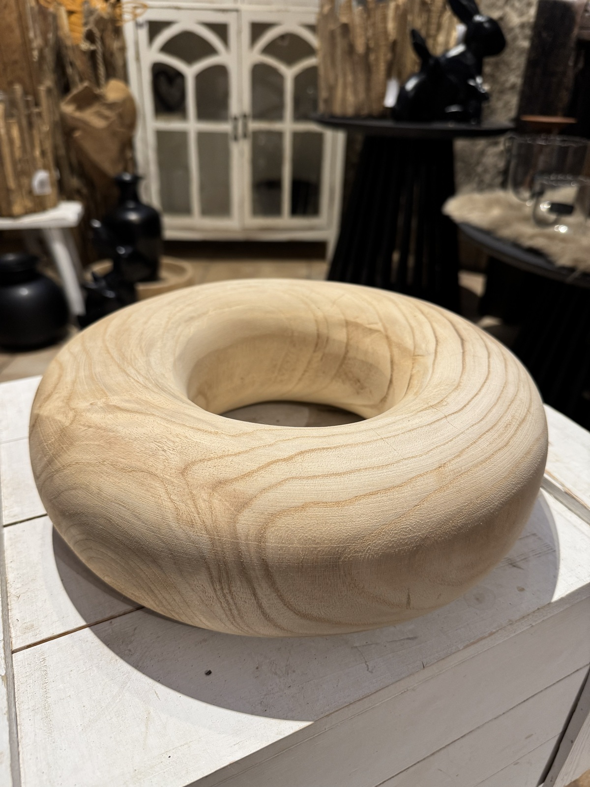 Holz Kranz klein naturbelassen - Durchmesser 40 cm