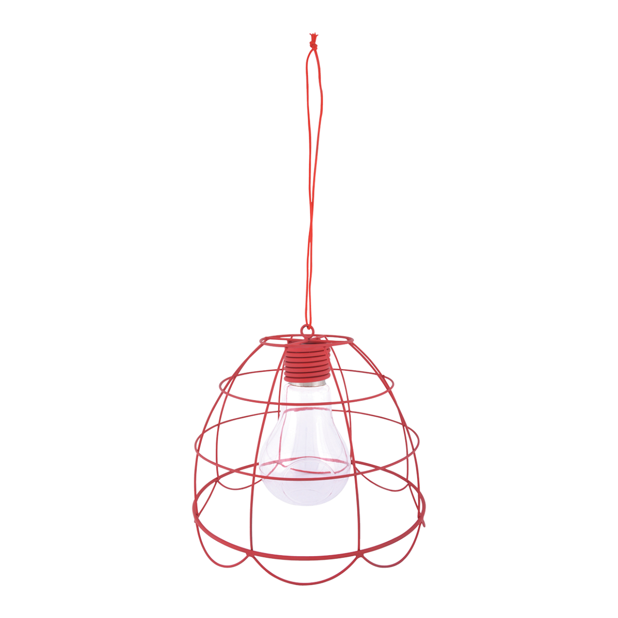 Metall Teelichthängelampe rot - 23 cm