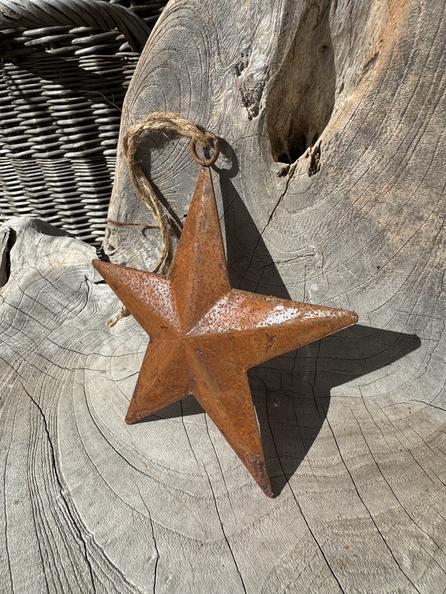 Naturrost Stern gewölbte Form zum Hängen - Durchmesser 15 cm