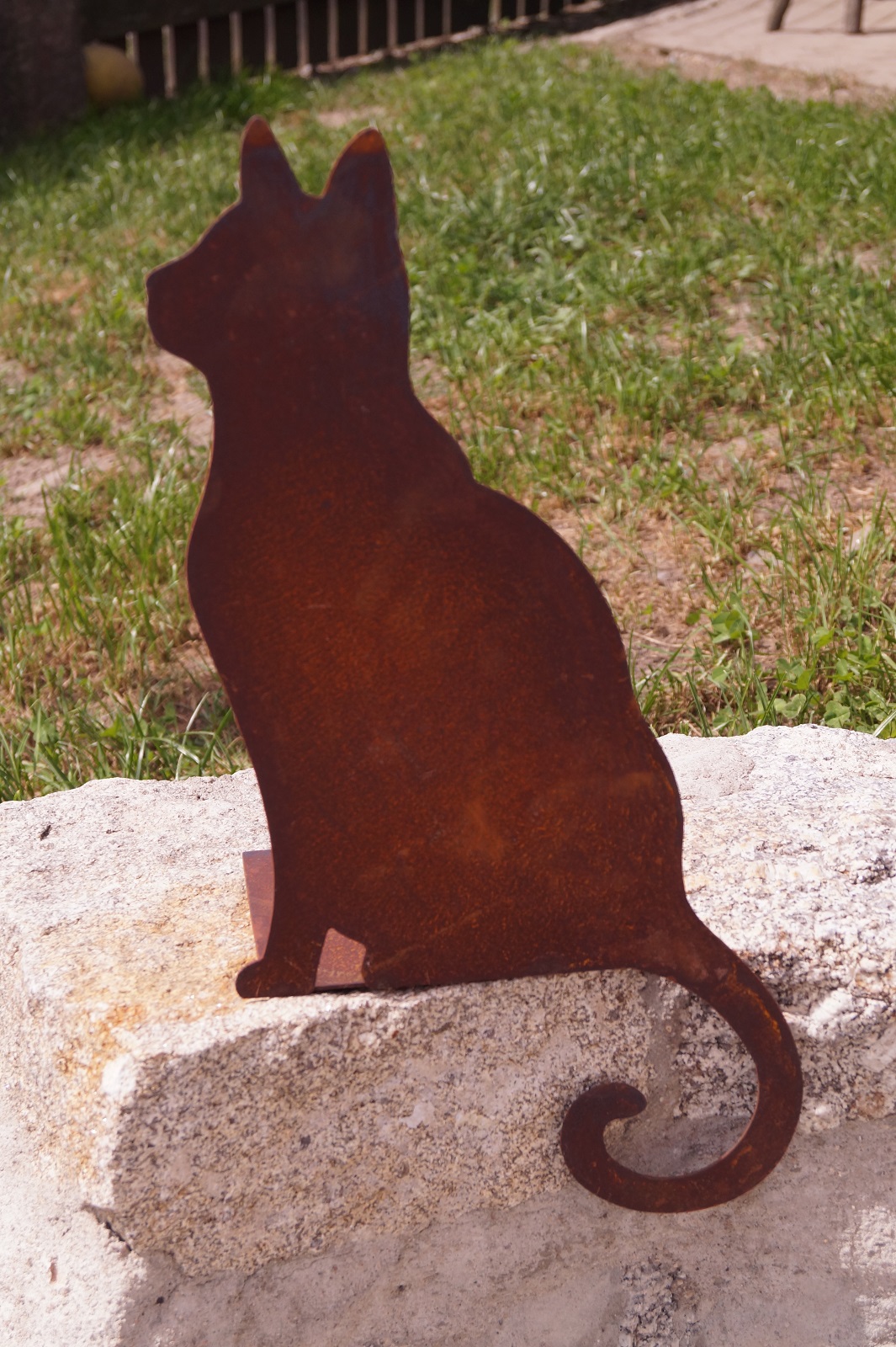 Edelrost Kanten Katze Fridolin - Höhe 55 cm