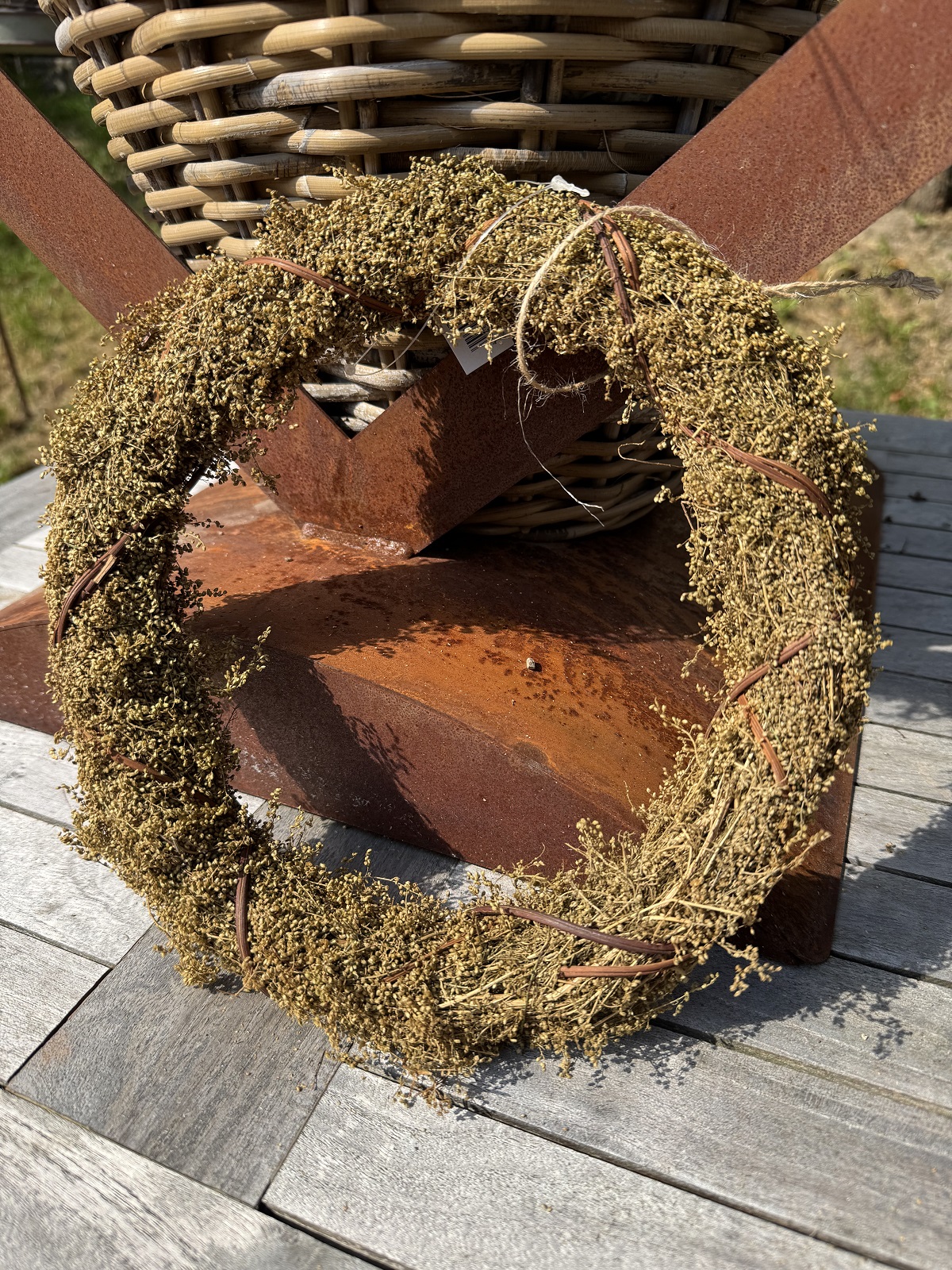 Naturkranz Wermutkraut groß - Durchmesser 25 cm