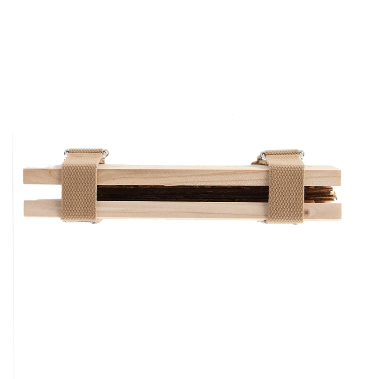 Holz Blumen- und Kräuterpresse mit Bändern - Breite 23,2 cm