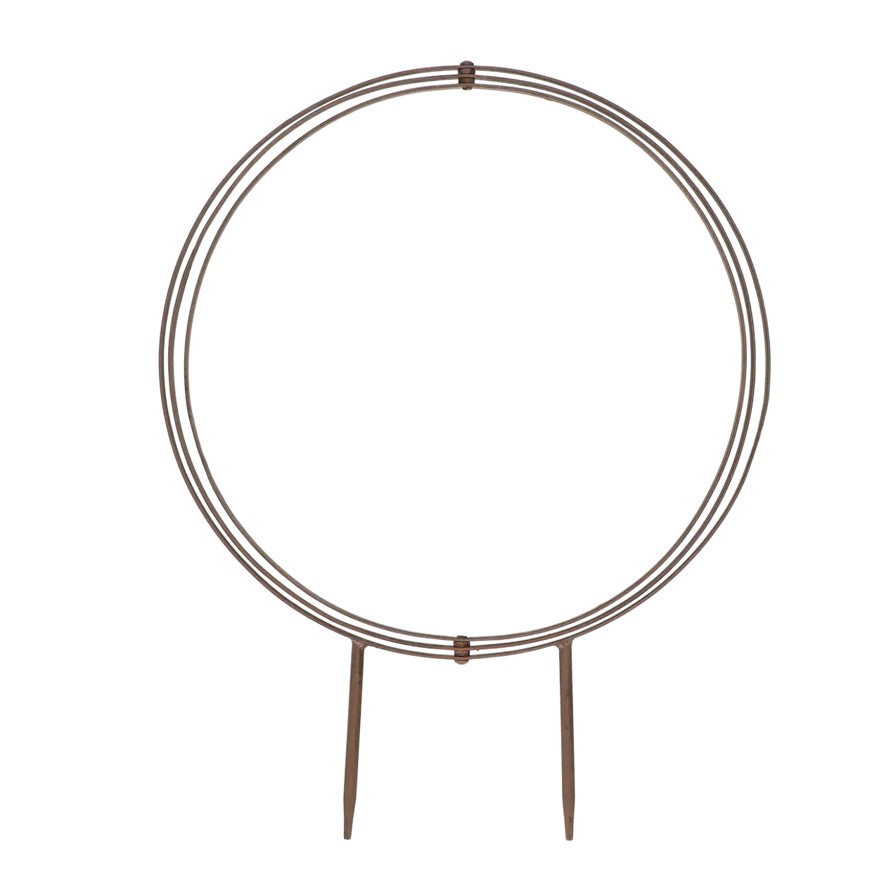 Rankhilfe 3D Kugel dunkelbraun zum Stecken - Höhe 49 cm
