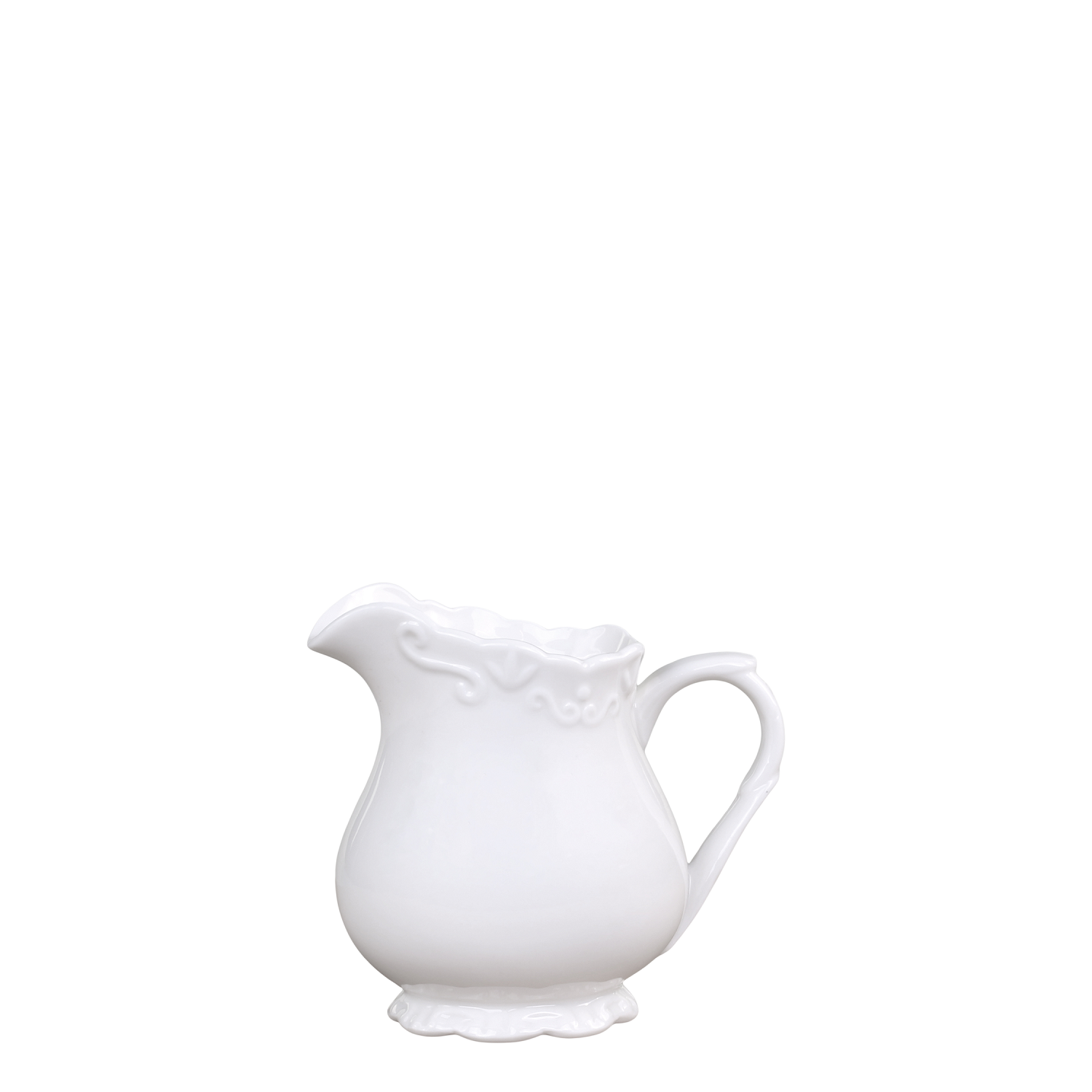 Porzellan Provence Kännchen weiß - Höhe 9 cm