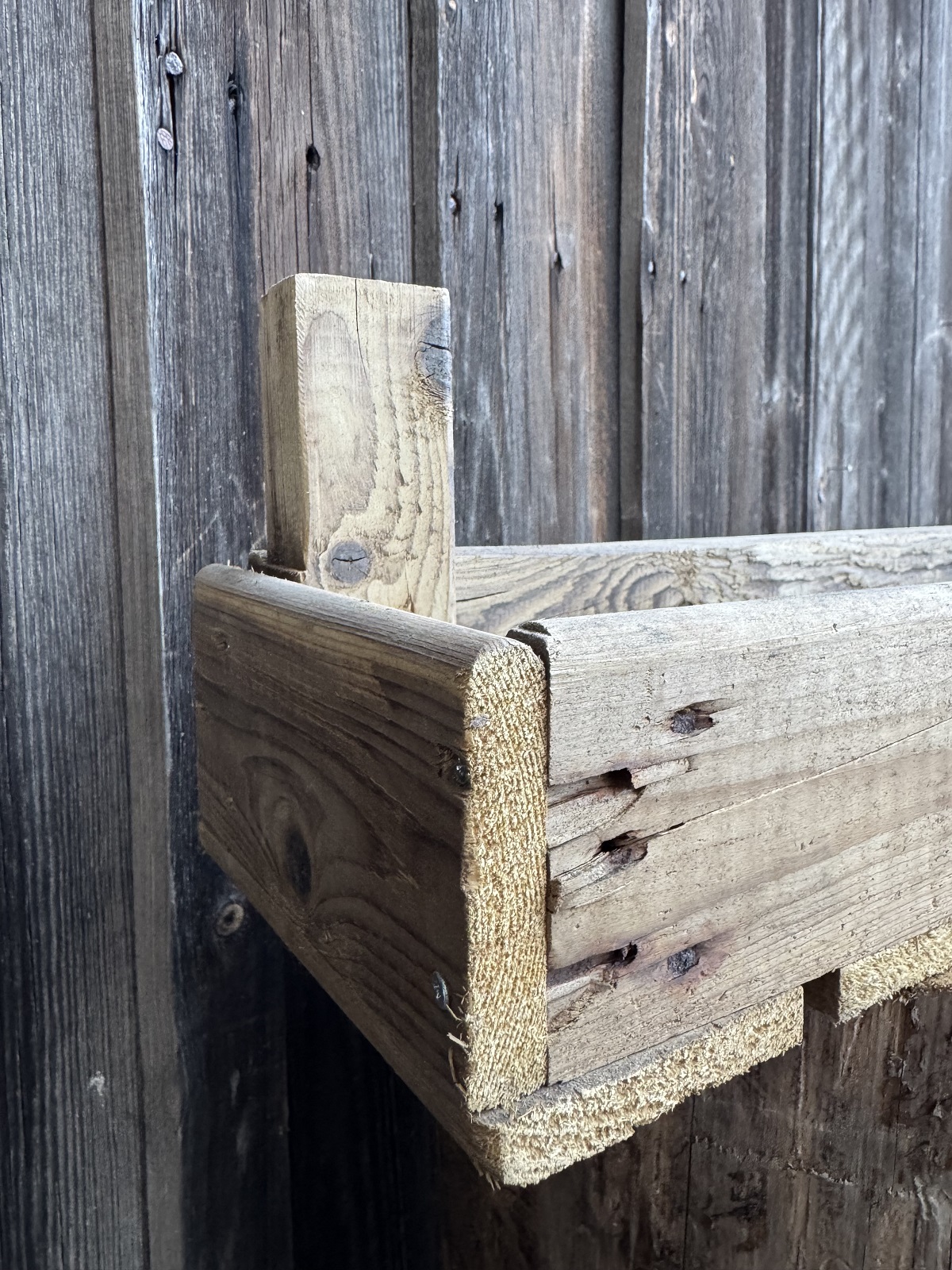 Blumensteige altes Holz - Länge 50 cm