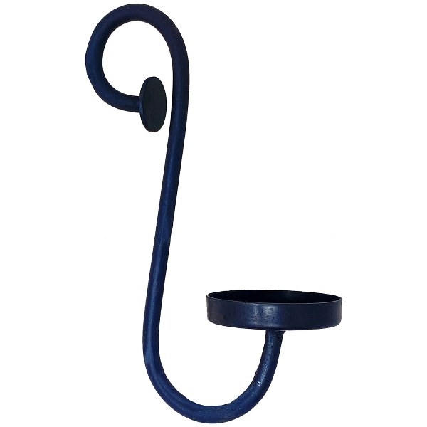 Eisen Kerzenhalter schwarz zum Einhängen in Gläser für Kerzen/Teelichter - Höhe 19 cm