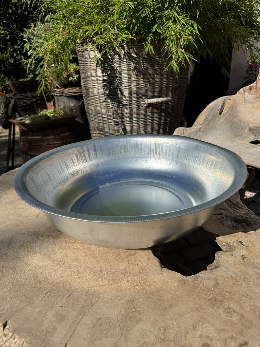 Zink Schale XL – Wasserschale Ø ca. 53 cm