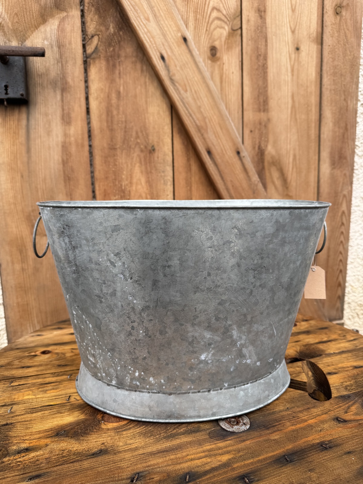 Zink Wanne Salerno groß zum bepflanzen - Höhe 30 cm