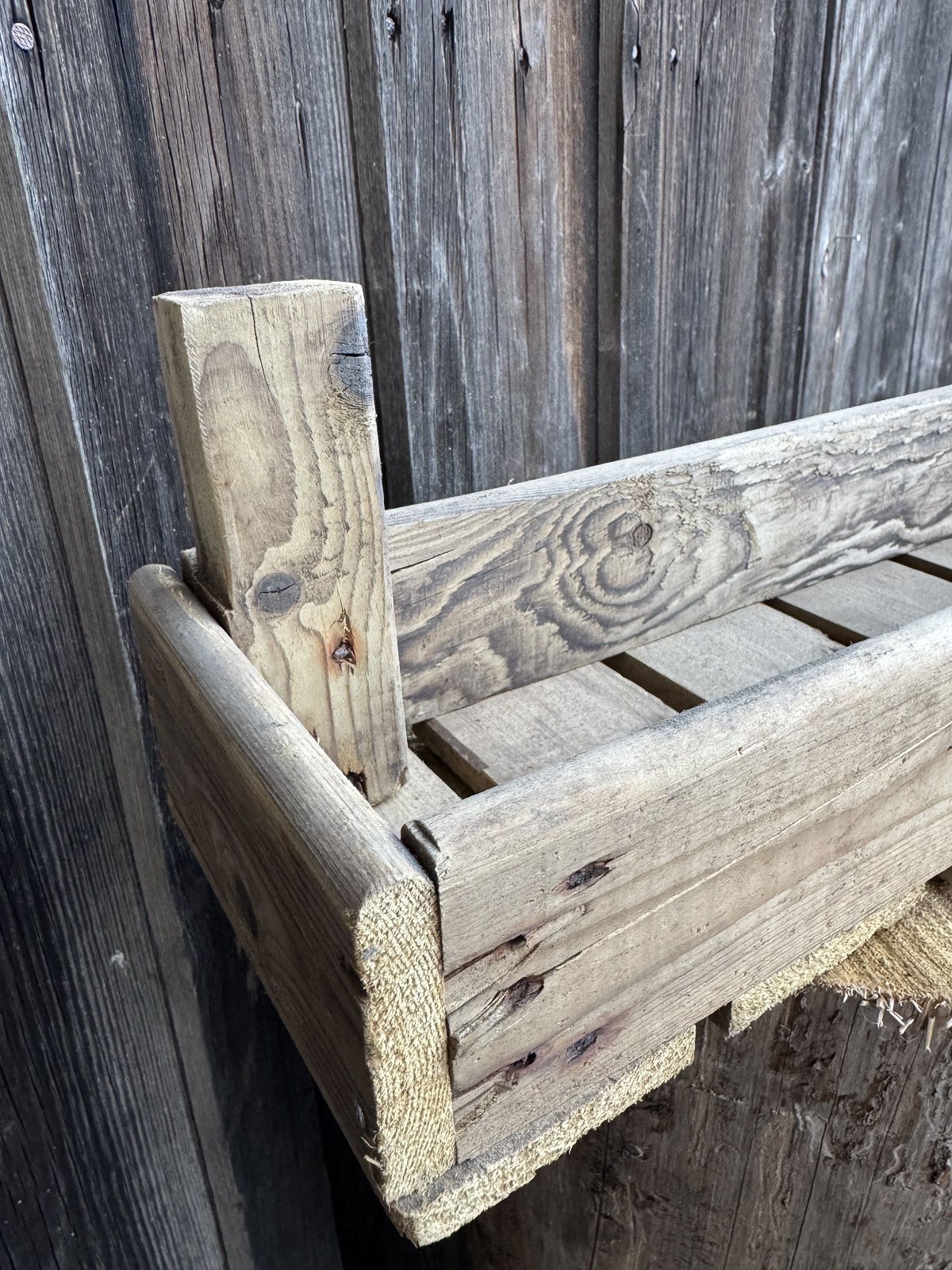 Blumensteige altes Holz - Länge 50 cm