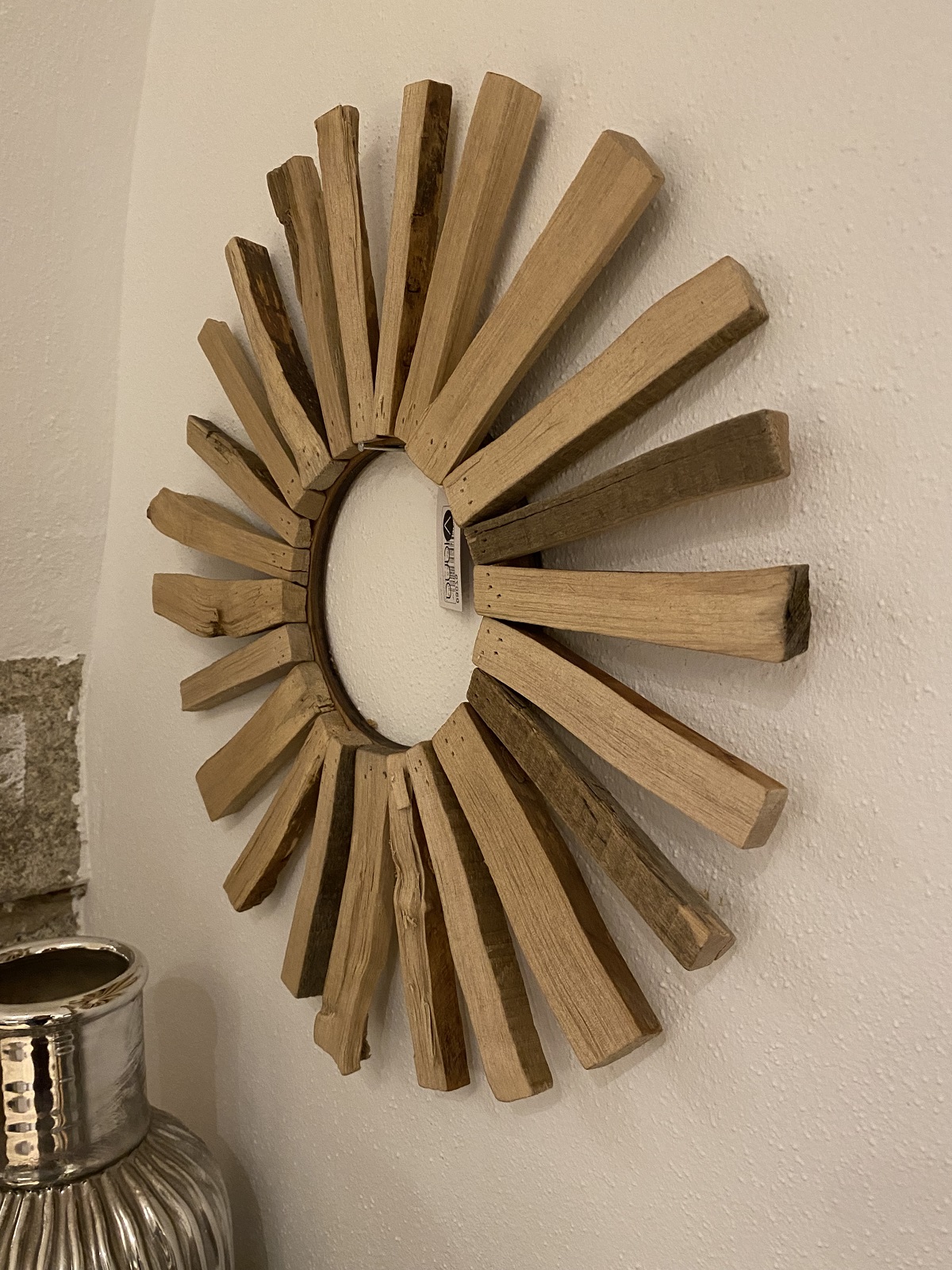 Holz Sonne klein zum Hängen - Durchmesser 40 cm