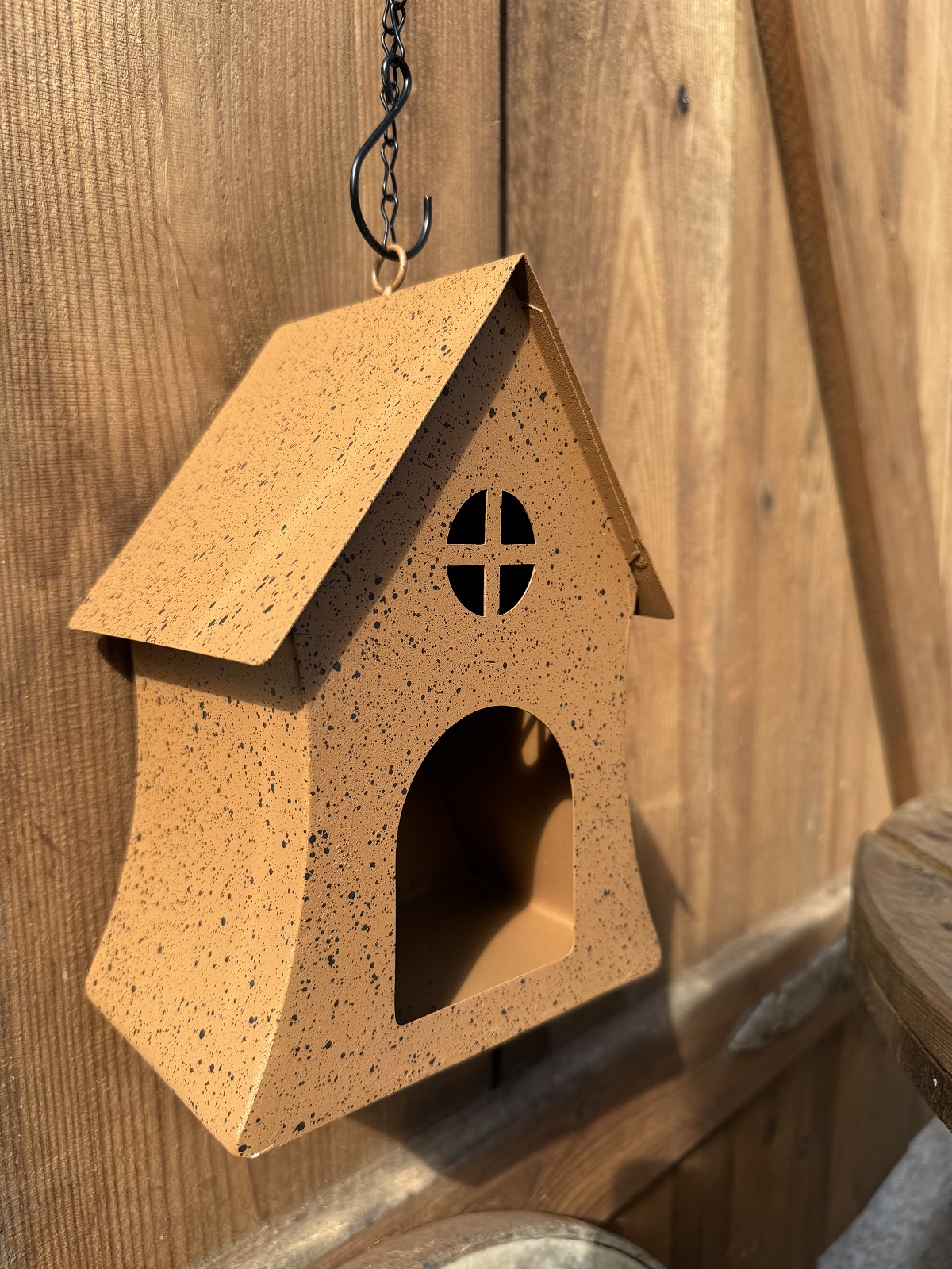 Rostoptik Vogelhaus / Futterstation Lilu - Höhe 22 cm