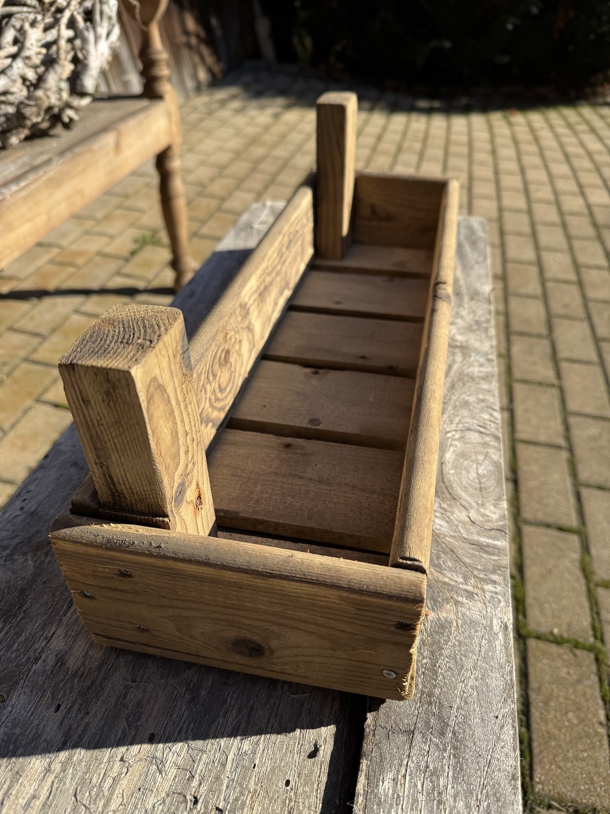 Blumensteige altes Holz - Länge 50 cm