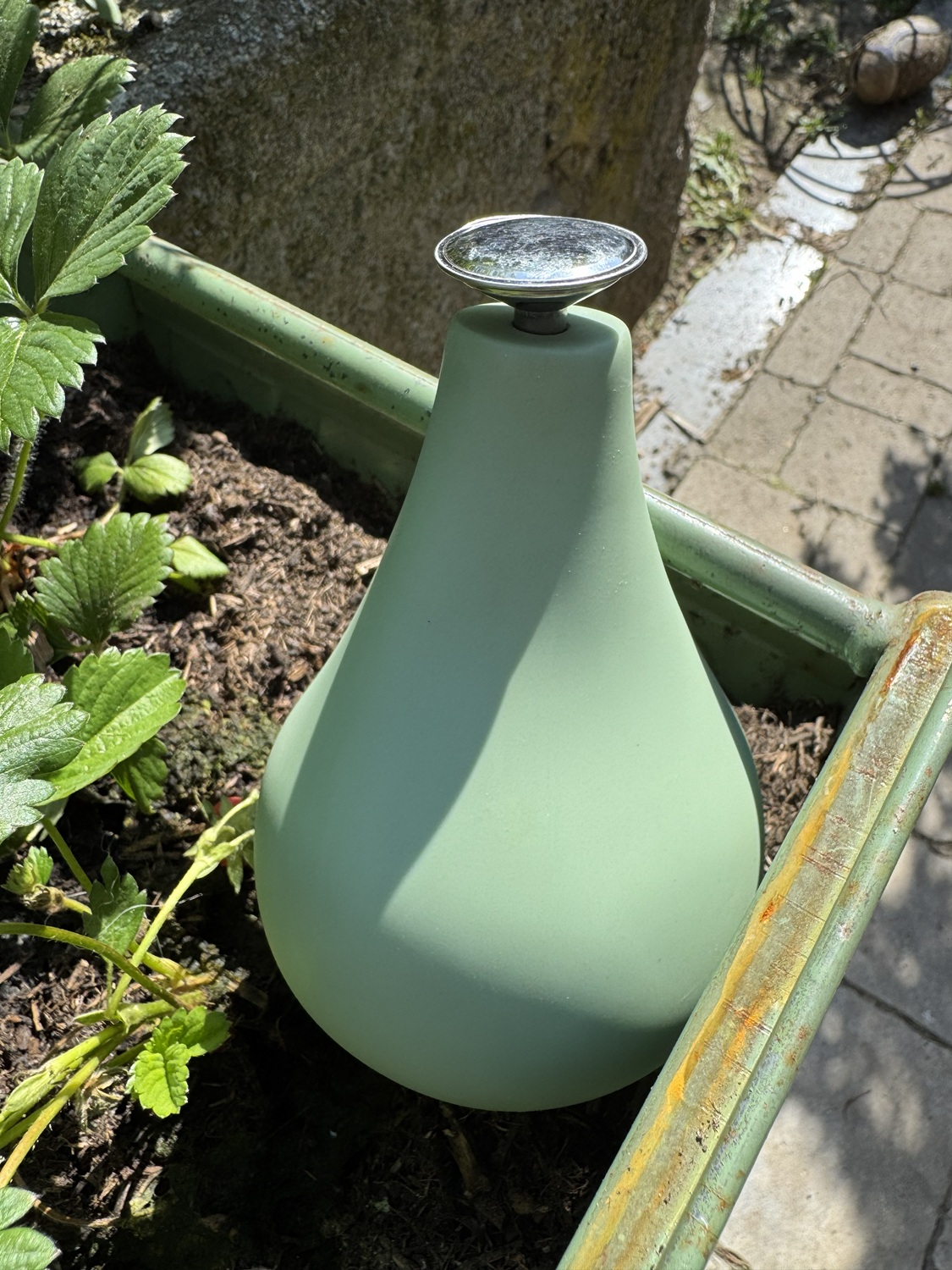 Ballbrause mintgrün Gr. L zum gießen - Höhe 20 cm
