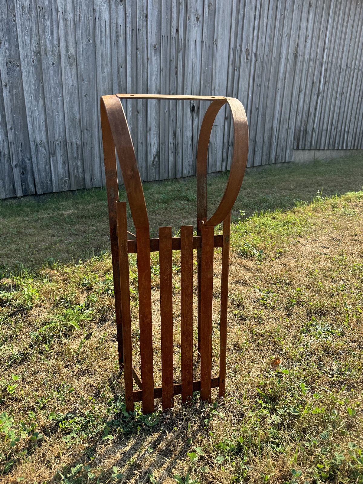 Edelrost Schlitten - Länge 77 cm