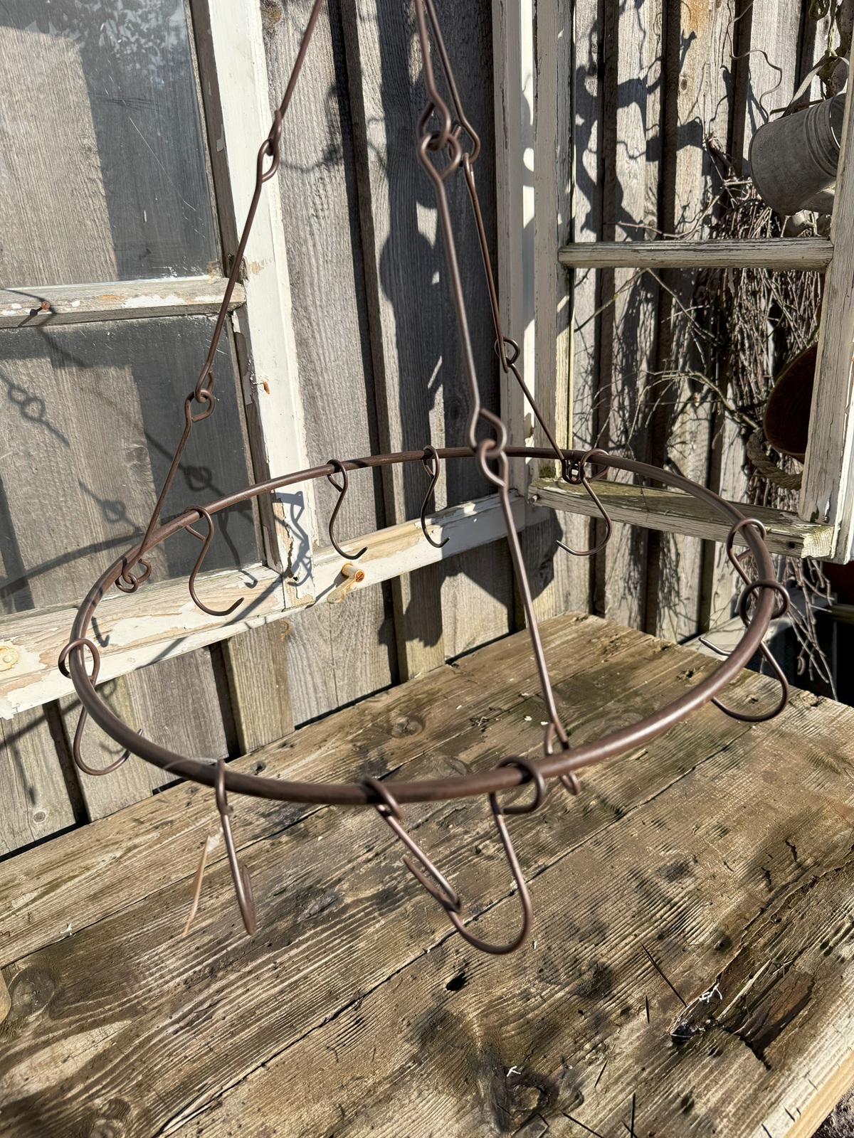Metall Hängering Cosetta mit Haken - Durchmesser 40 cm