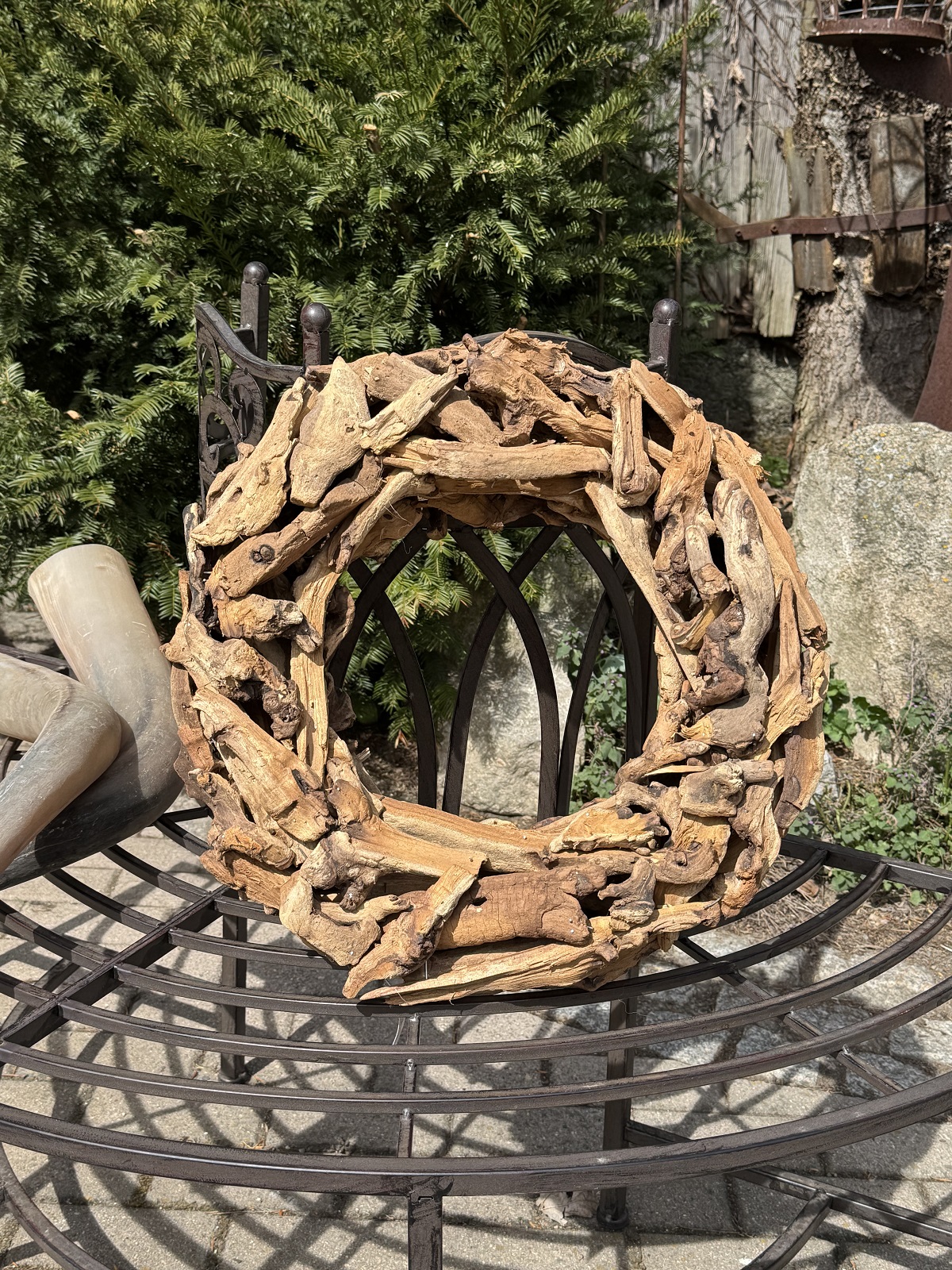 Kranz Wurzelstücke naturbelassen - Durchmesser 45 cm