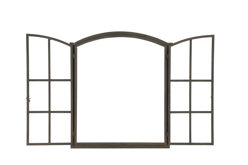 Rostoptik Fenster für die Wand zum öffnen - Höhe 69 cm