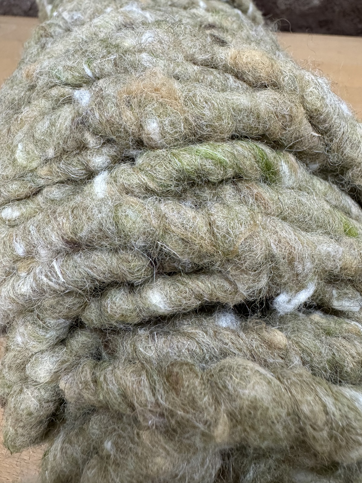 Filzkordel Flausch Mirabell Braun/Grün meliert Meterware  1€*/1m