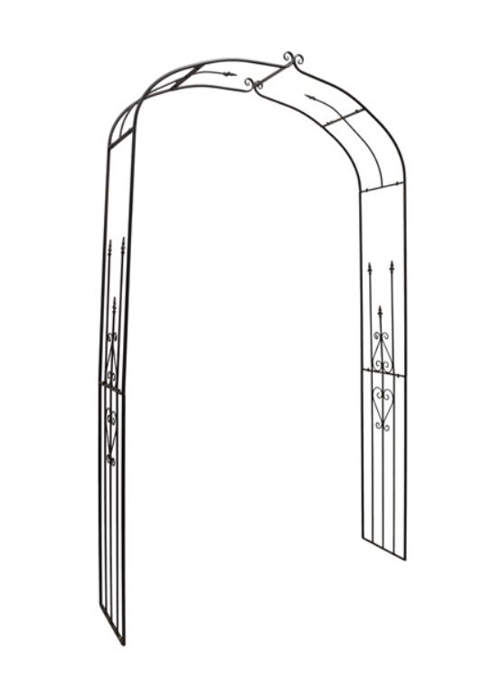 Rosenbogen Parliamo dunkelbraun - Höhe 235 cm