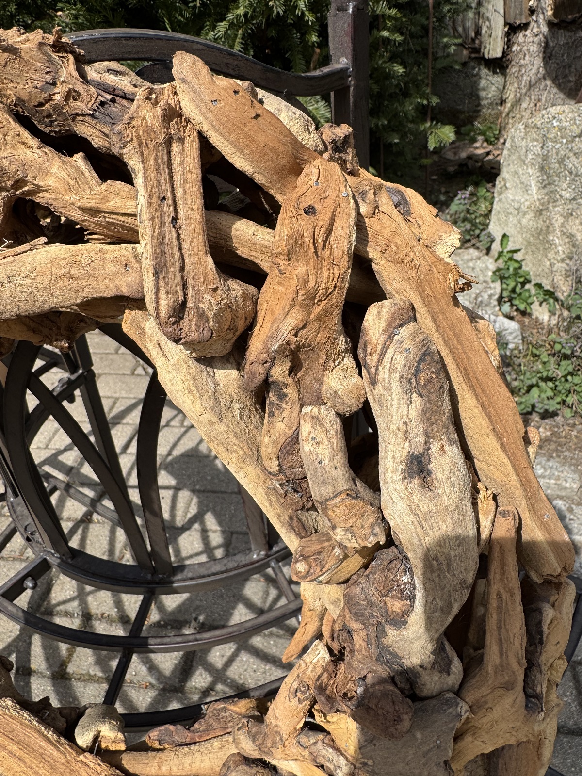 Kranz Wurzelstücke naturbelassen - Durchmesser 45 cm