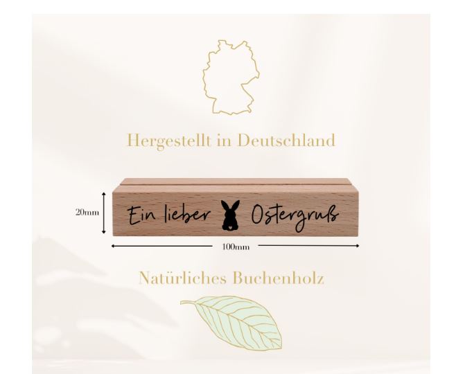 Kartenhalter Ein lieber Ostergruß - 10 cm