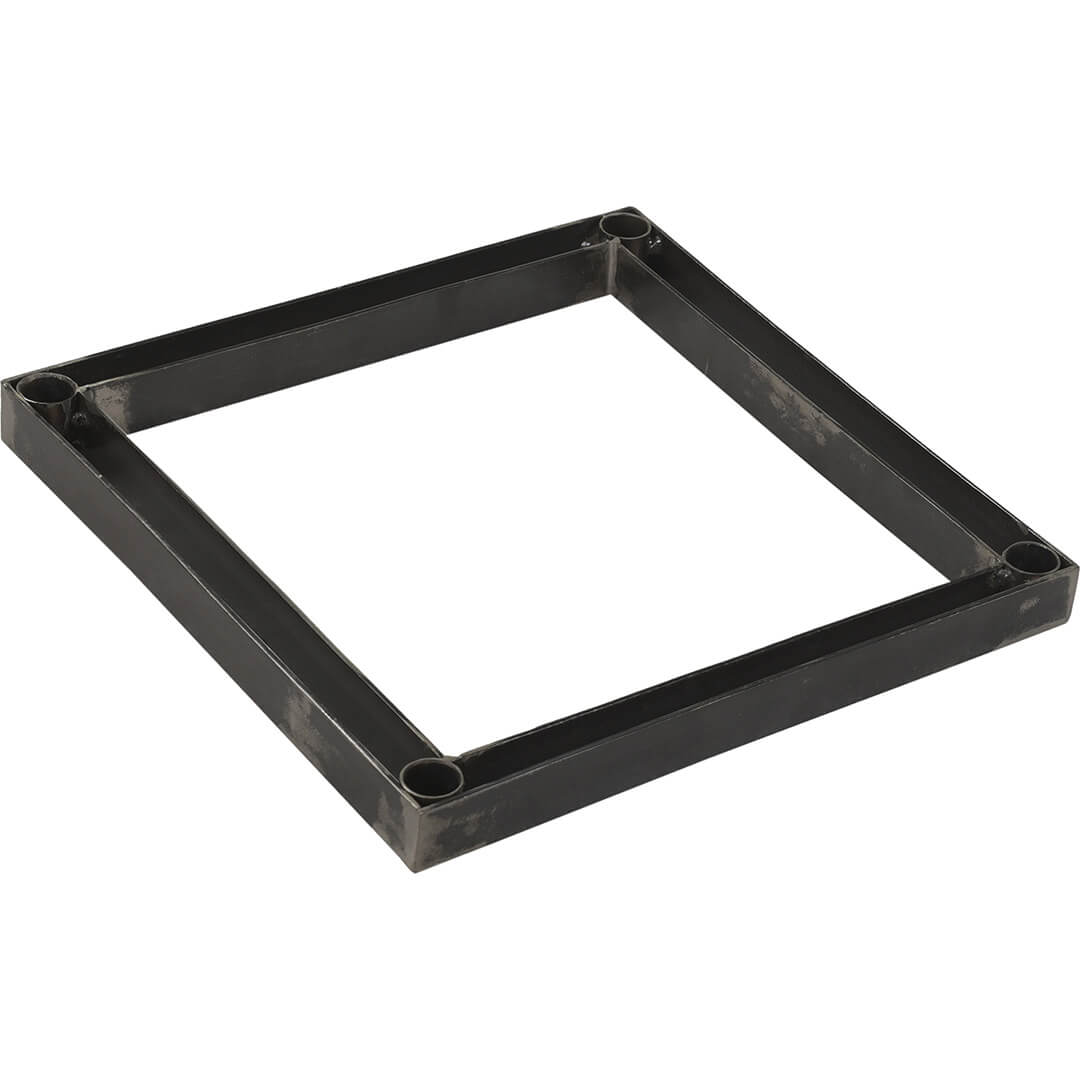 Eisen Adventskerzenhalter Industrie Style quadratisch - Durchmesser 35 cm