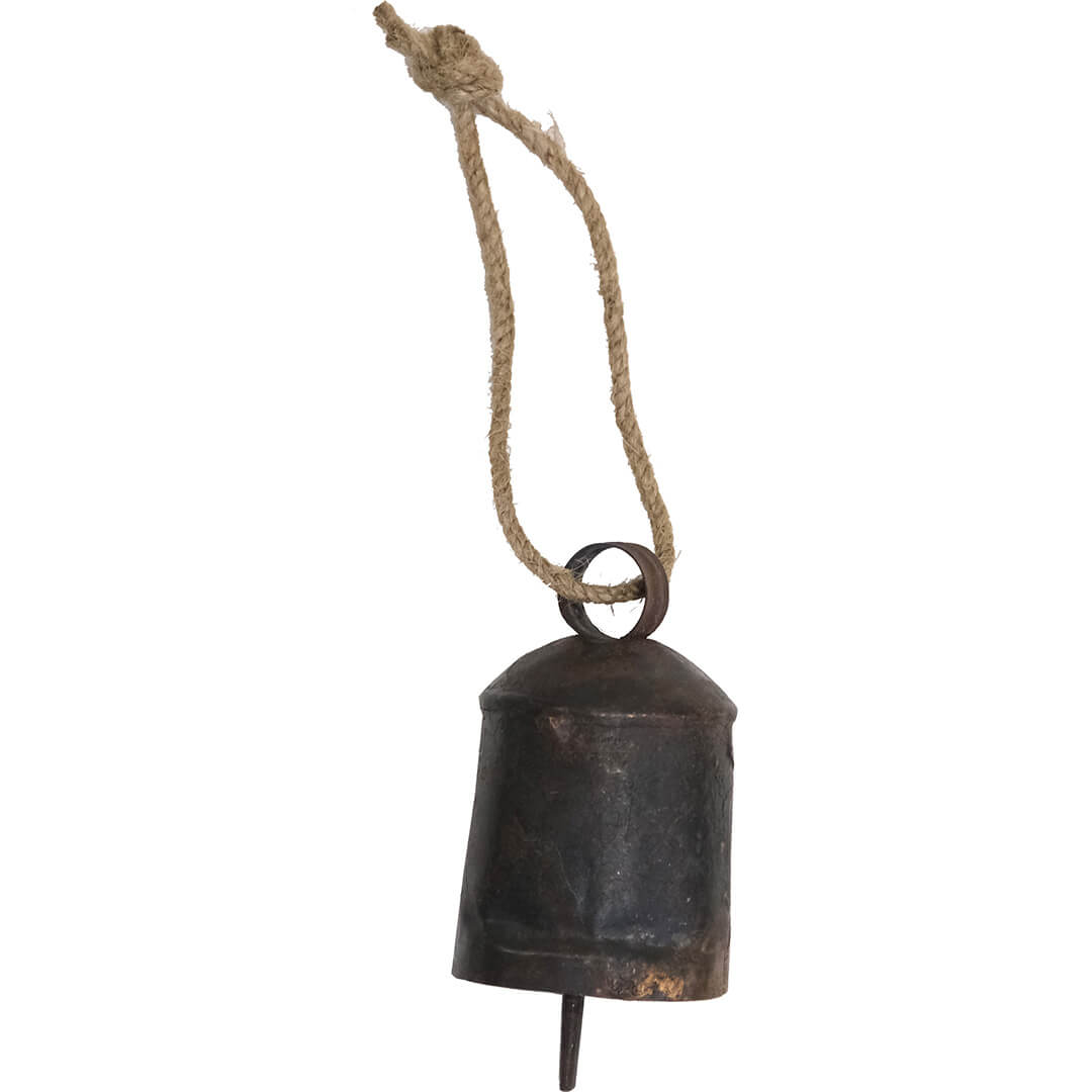 Vintage Eisen Glöckchen mit Patina - Höhe ca. 7 cm