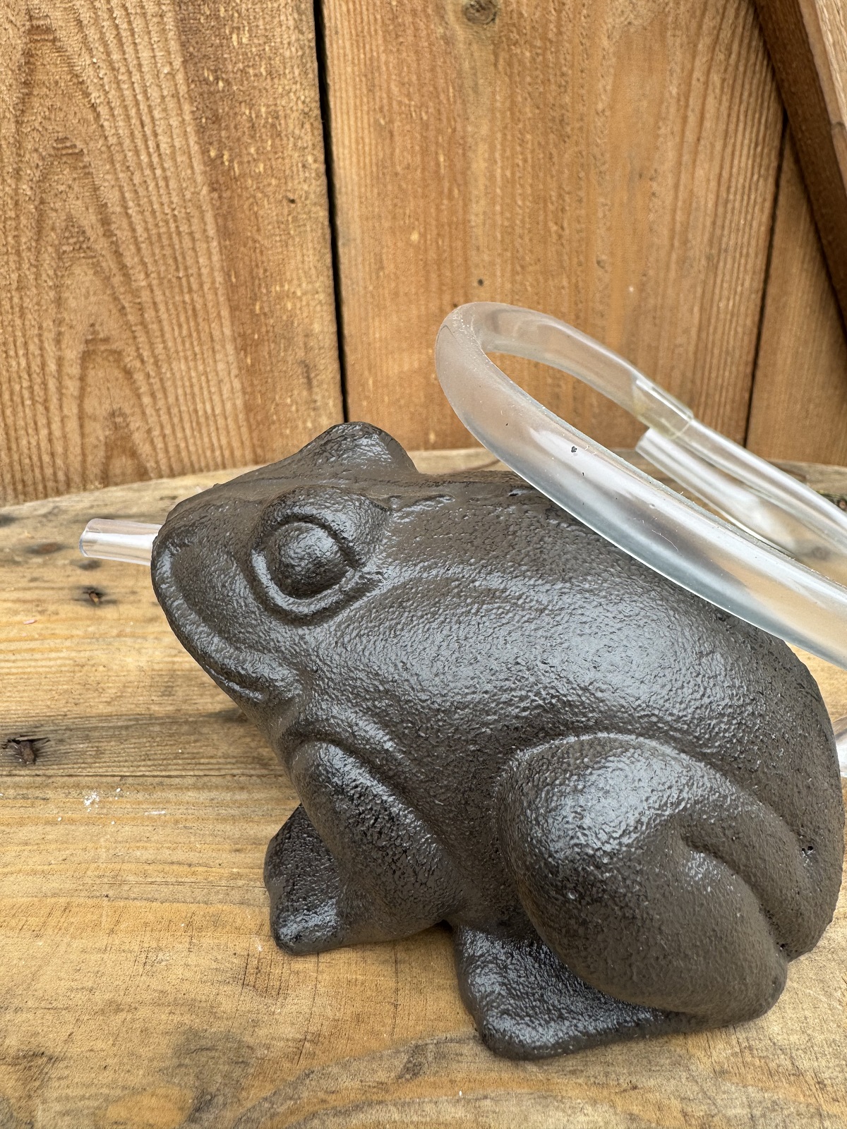 Wasserspeier Frosch Franz inkl. Pumpe - Höhe 8 cm  (Ab 2027 wieder erhältlich)