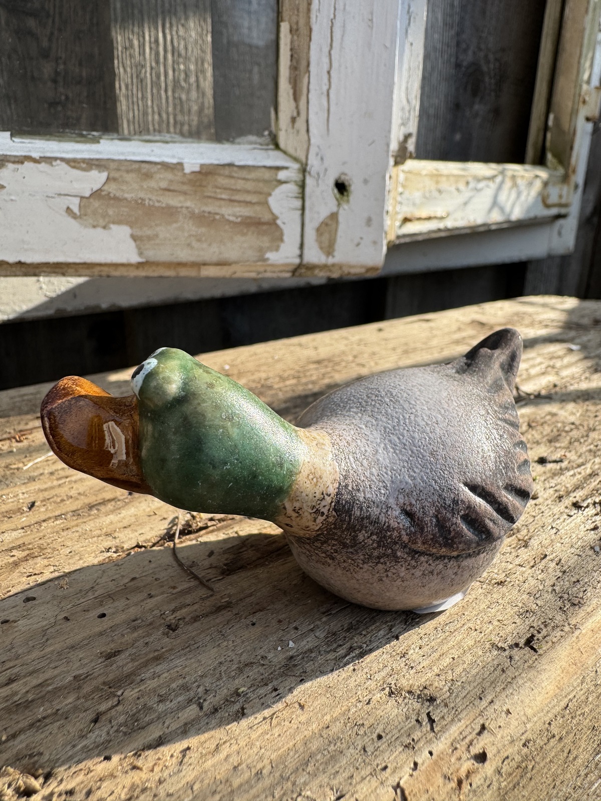 Keramik Mini Ente Erna - Höhe 4,5 cm