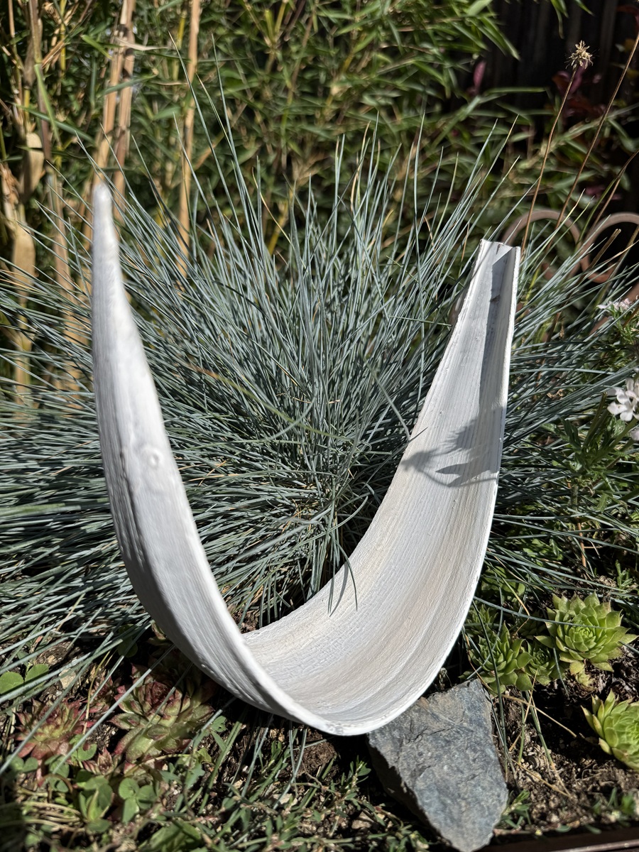 Cocos Schale Weiß - Länge ca. 18-20 cm