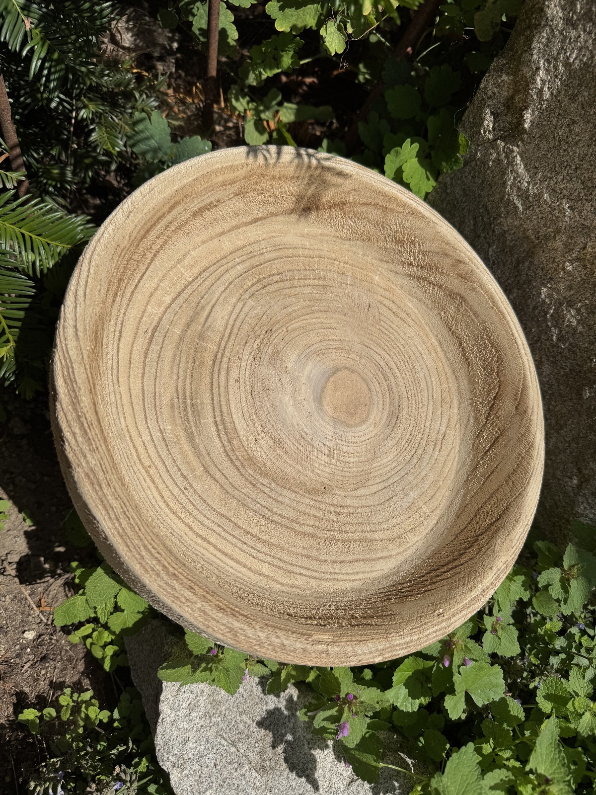 Holz Schale Blair runde Form - Durchmesser 30 cm