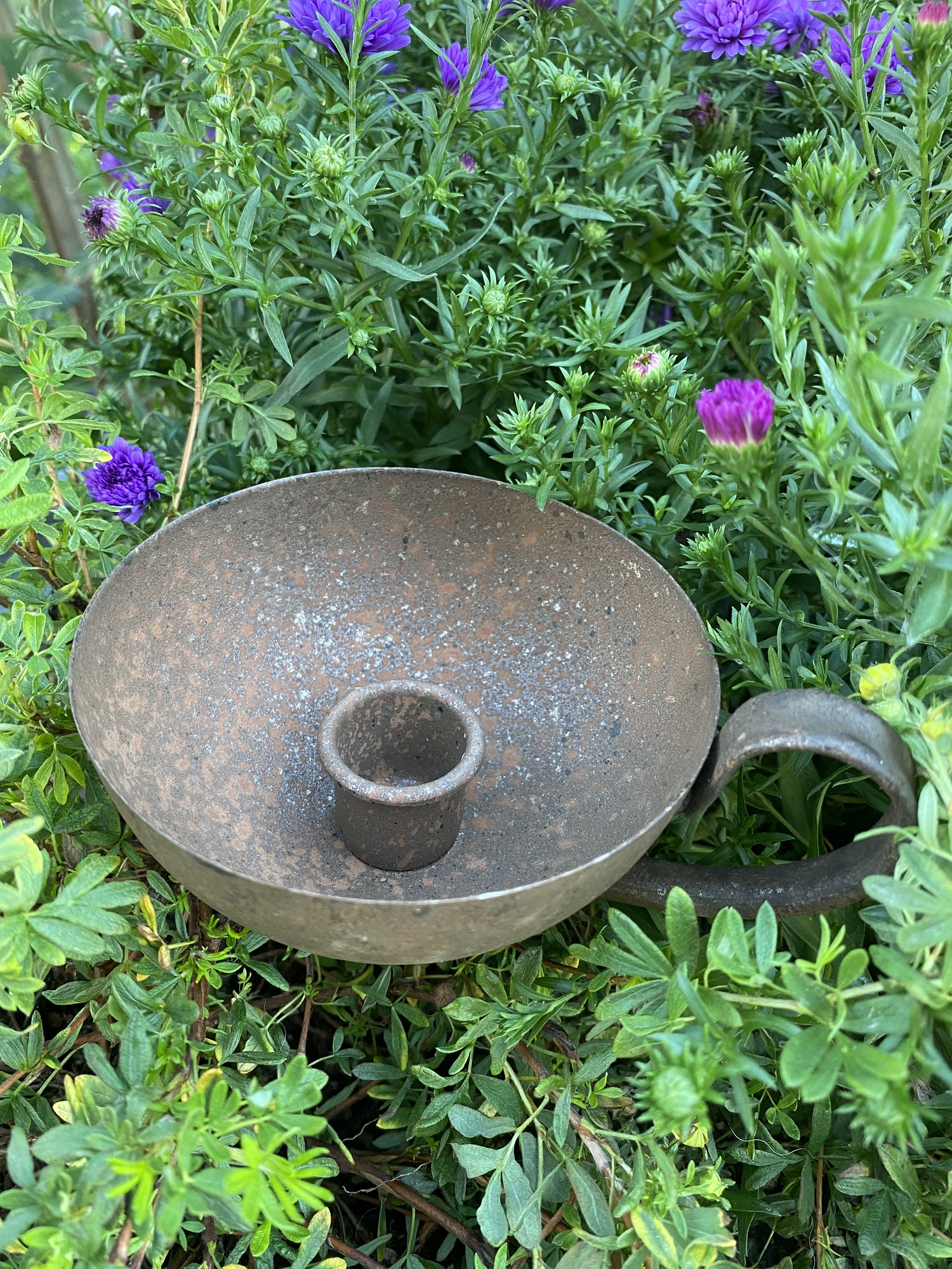 Rost Tasse mit Kerzenhalter - Höhe 7 cm