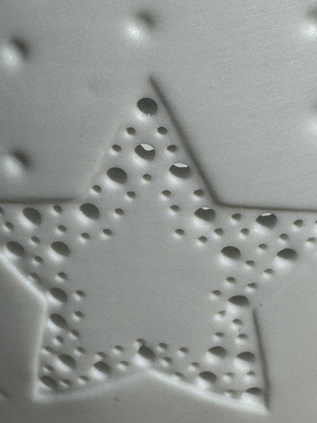 Duftstövchen Sterne Porzellan/Keramik weiß - Höhe 10,5 cm