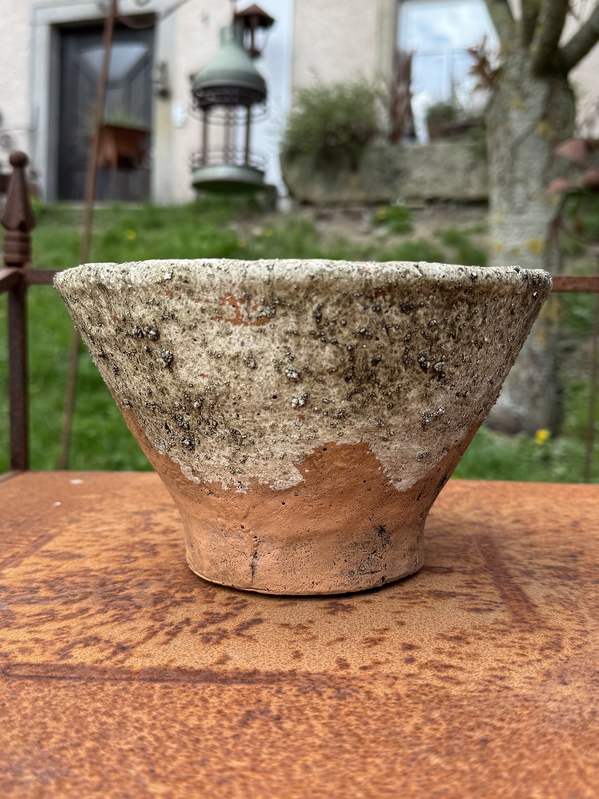 Zement Harztopf groß - Durchmesser 20 cm