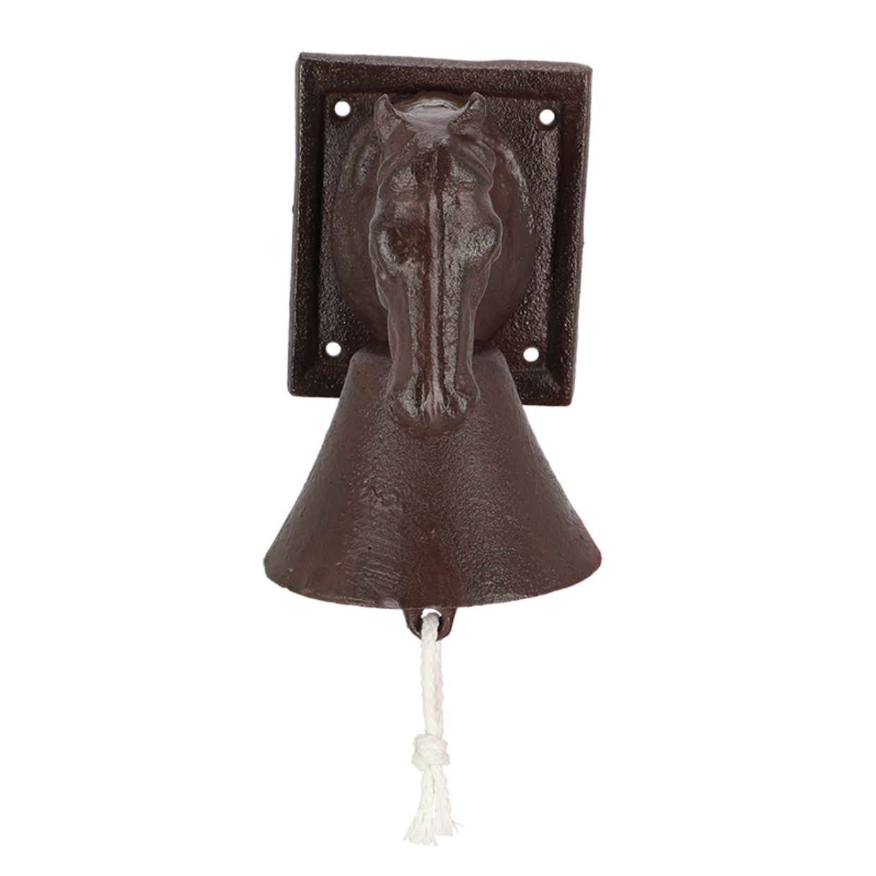 Gusseisen Türglocke Pferdekopf - Höhe 34 cm