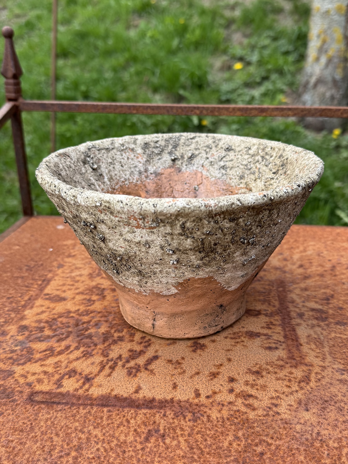Zement Harztopf groß - Durchmesser 20 cm