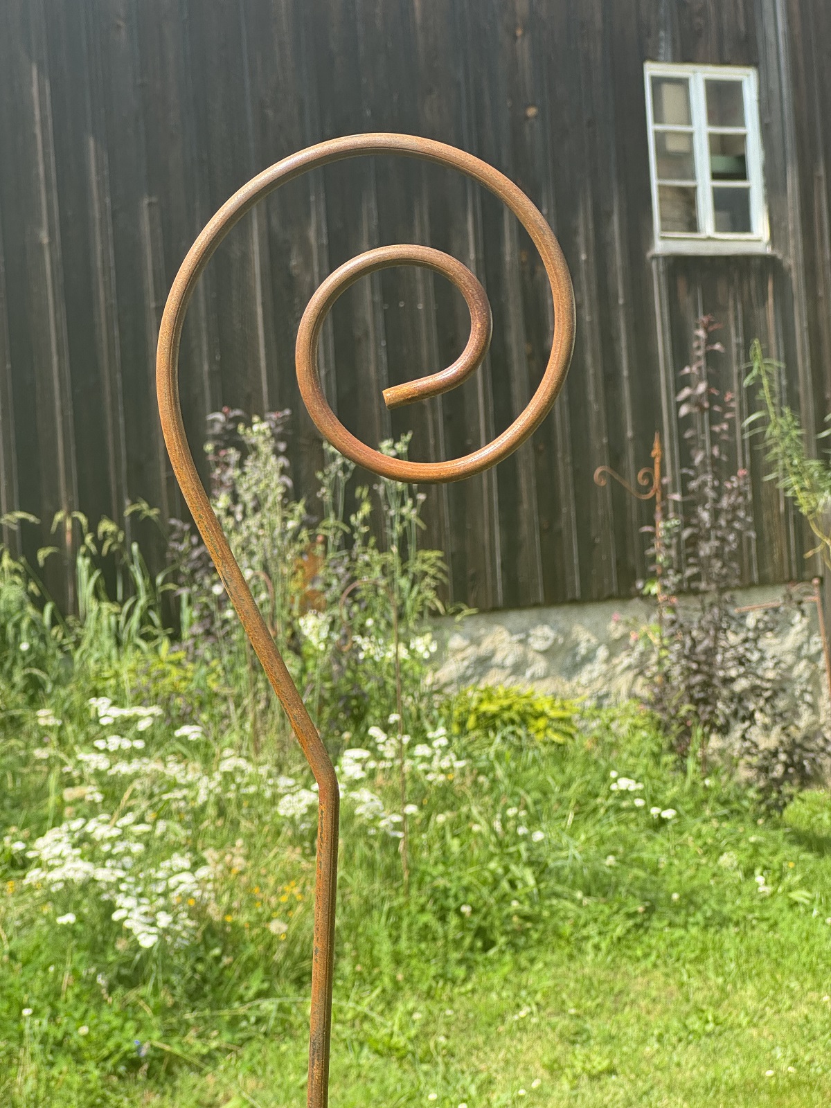 Edelrost Gartenstecker Gingkoblatt - Große Deko Für Beet & Balkon (30x120 Cm)