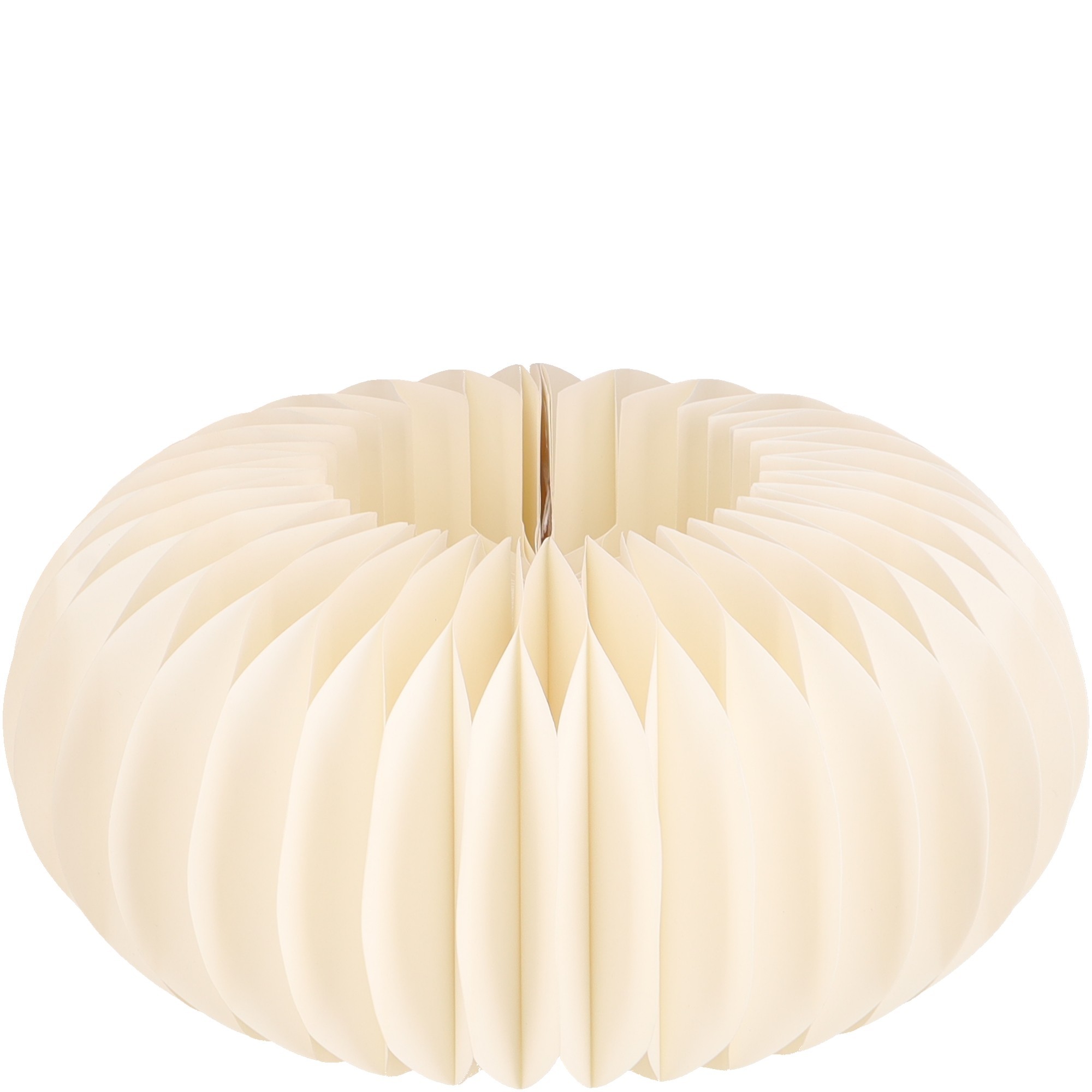 Papiersockel Cremeweiß klein - Durchmesser 22 cm