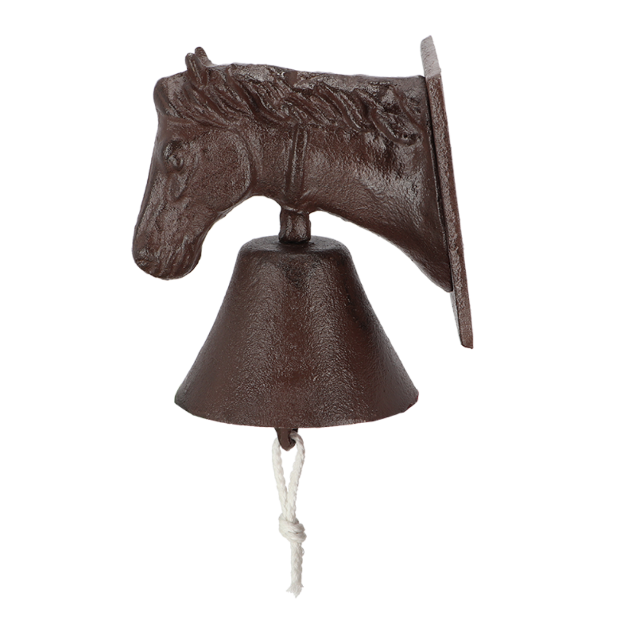 Gusseisen Türglocke Pferdekopf - Höhe 34 cm
